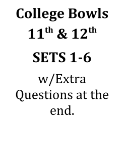 11-12 College Bowl