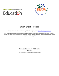 Smart Snack Recipes