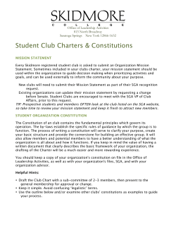 Club Mission Statements and Charters