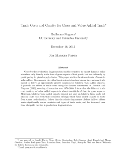 Trade Costs and Gravity for Gross and Value Added Trade