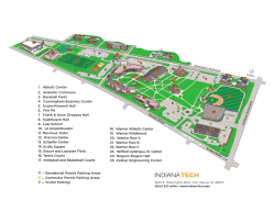 1. Abbott Center 2. Andorfer Commons 3. Baseball Field 4