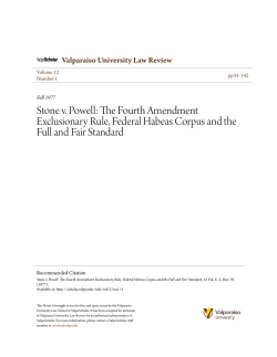 Stone v. Powell: The Fourth Amendment