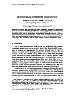 Dividend yields and expected stock returns