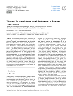 Theory of the norm-induced metric in atmospheric dynamics