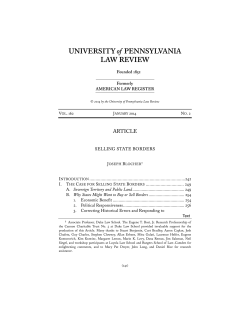 Selling State Borders - Duke Law Scholarship Repository