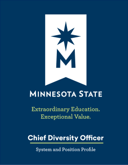 Chief Diversity Officer - Minnesota State Colleges and Universities