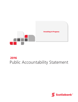 Public Accountability Statement