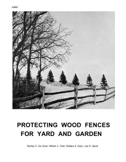 Protecting Wood Fences for Yard and Garden