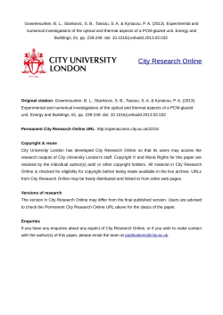 - City Research Online