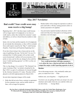 Bad credit? Your credit score may soon receive a big bump! May