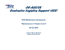 OC-ALC/LK OPERATIONS BRIEFING