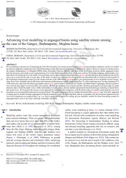Advancing river modelling in ungauged basins using satellite