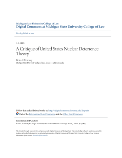 A Critique of United States Nuclear Deterrence Theory