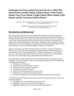 Estimating and Forecasting Ecosystem Services within Pine Island