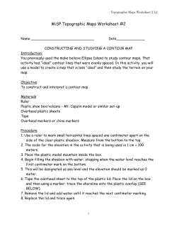 MiSP Topographic Maps Worksheet #2