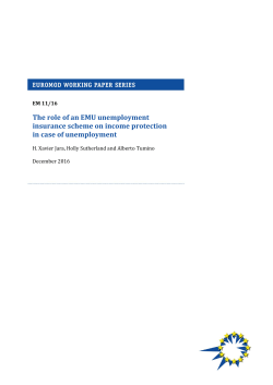 The role of an EMU unemployment insurance scheme on income