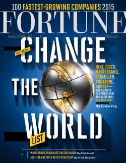 Forbes 2015 Change the World List Forbes