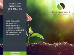 soil balance application