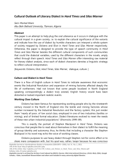 Cultural Outlook of Literary Dialect in Hard Times and Silas Marner