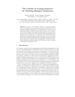 The Calculus of Looping Sequences for Modeling Biological