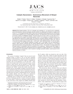 Catalytic Nanomotors: Autonomous Movement of Striped Nanorods