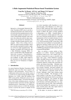 A Rule-Augmented Statistical Phrase