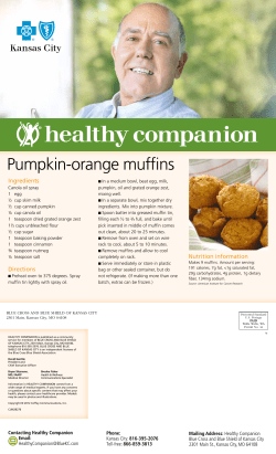Pumpkin-orange muffins - Blue Cross Blue Shield of Kansas City