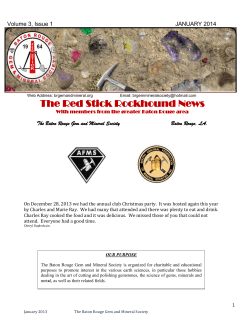 The Red Stick Rockhound News