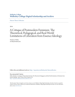 A Critique of Postmodern Feminism