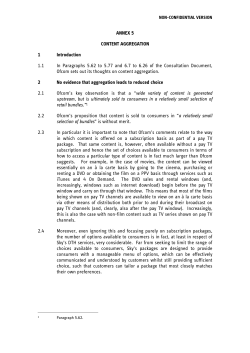 ANNEX 5 CONTENT AGGREGATION 1 Introduction 1.1 In