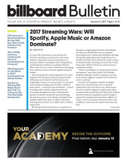 2017 Streaming Wars: Will Spotify, Apple Music or