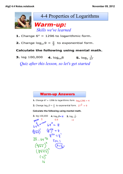 Alg2 4.4 Notes.notebook