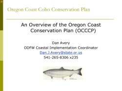 Oregon Coast Coho Conservation Plan
