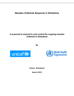 Measles Outbreak Response in Zimbabwe