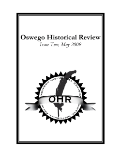 Oswego Historical Review