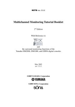 Multichannel Monitoring Tutorial Booklet