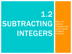 How are adding integers and subtracting integers related?