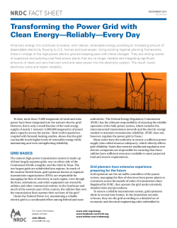 NRDC: Transforming the Power Grid with Clean Energy&mdash;Reliably