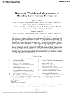 Hypersonic Wind-Tunnel Measurements of Boundary