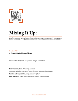 Mixing It Up - FrameWorks Institute