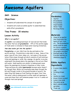 Awesome Aquifers - Oklahoma Cooperative Extension Service