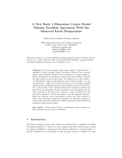 A New Basic 1-Dimension 1-Layer Model Obtains - RL