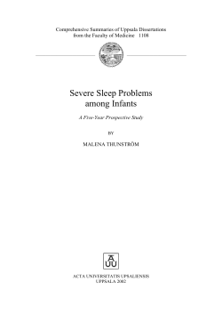 Maturation of normal sleep pattern in childhood