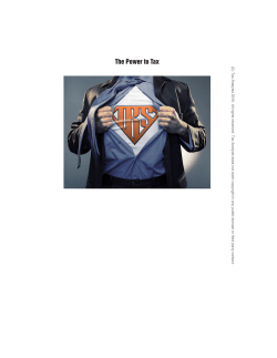 The Power to Tax - Tax History Project