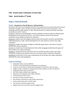 Title: Ancient India: Civilizations of Early India Topic: Social Studies