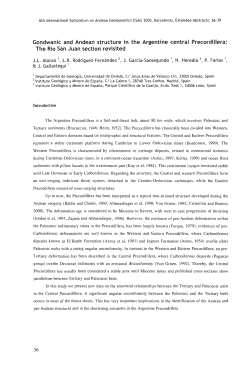 Gondwanic and andean structure in the argentine central Precordillera