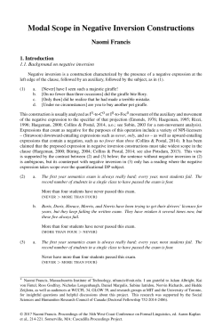 Modal Scope in Negative Inversion Constructions