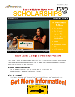 scholarships - Napa Valley College