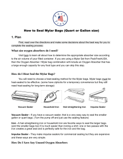 How to Seal Mylar Bags (Quart or Gallon size)