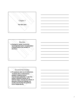 Chapter 5 Big Idea Essential Knowledge
